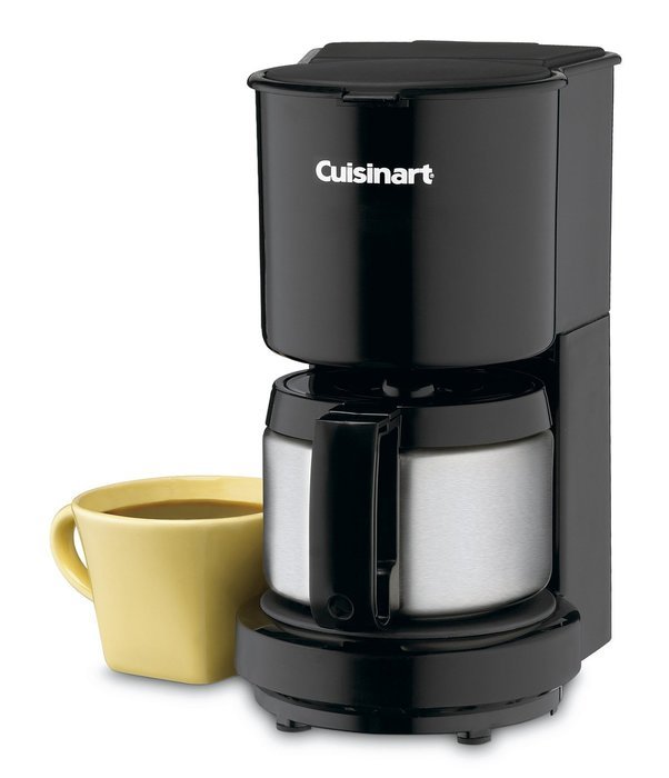 Cuisinart DCC-450BK 4-Cup Coffeemaker with Stainless-Steel Carafe, Black N3