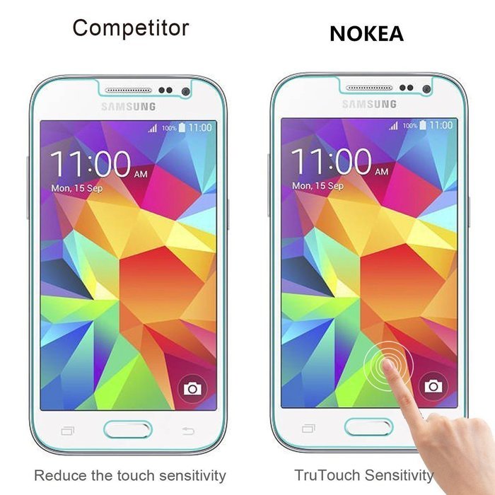 [2 Pack] Samsung Galaxy Note 5 Screen Protector, NOKEA [Tempered Glass] with [9H Hardness]... N12