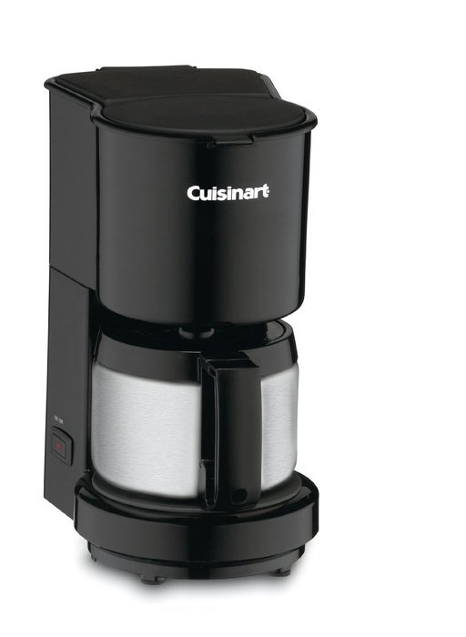 Cuisinart DCC-450BK 4-Cup Coffeemaker with Stainless-Steel Carafe, Black N4