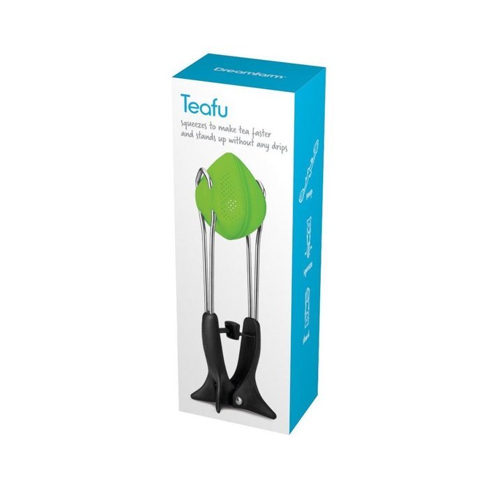 Tea Ball Infuser Dreamfarm Teafu. Green Color Tea Strainer Spoon. Loose Squeeze Tea Sifter by Dreamfarm. Innovative... N7