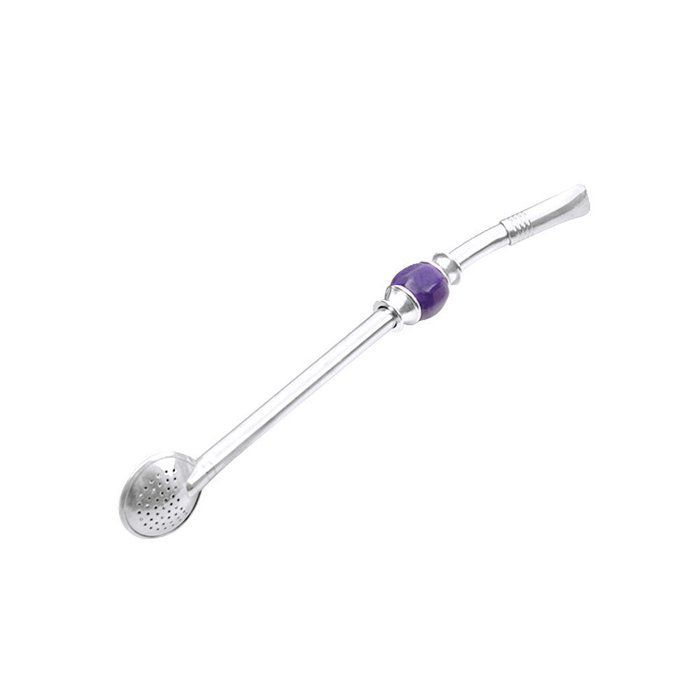 GFDesign Yerba Mate Bombilla Gourd Drinking Filter Straws Stirrer Food-Grade 18/8 Stainless Steel - Set of 2 with... N18