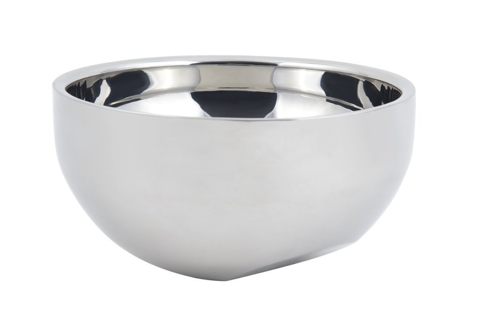 Bon Chef Stainless Steel Angled Double Wall Bowl