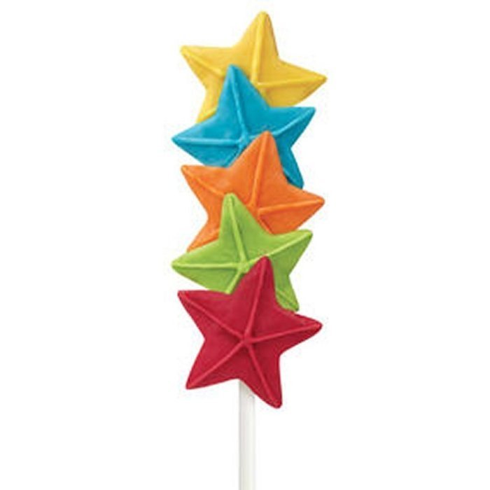 Wilton 4-Cavity Stacked Stars Silicone Mold, Blue, Pack of 2 (2105-0546)