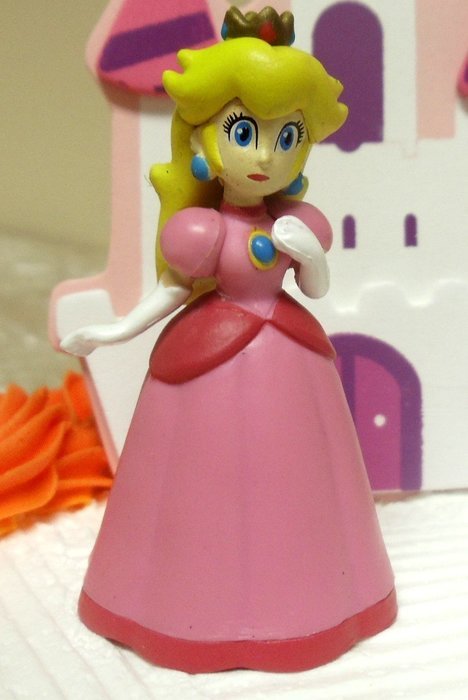 Mario Brothers 23 Piece Birthday Cake Topper Set Featuring Mario Castle, Bomb, Mario Coins, 6 Mario Figures Including... N2