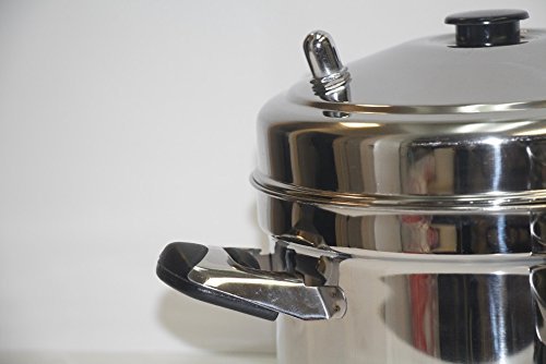 Tabakh IC-206 6-Rack Stainless Steel Idli Cooker with Strong Handles, Makes 24 Idlis N2