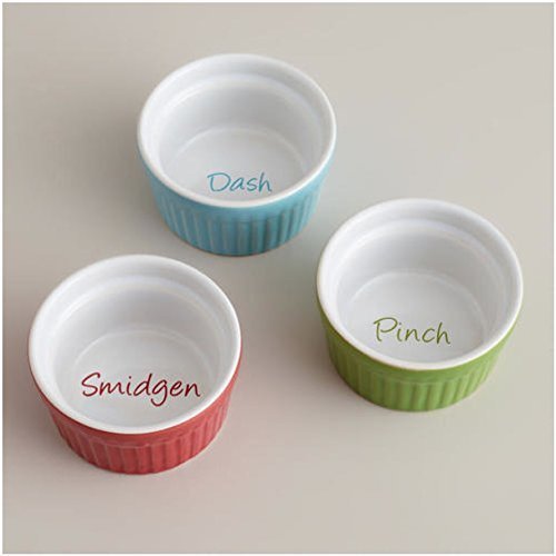 Food Prep Baking Ramekins Herbs and Spices Dash Smidgen Pinch Set of 3