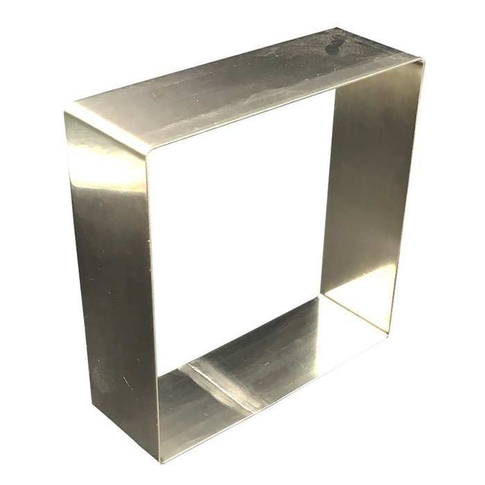Stainless Steel 8 Inch Adjustable Cake Mousse Mold Cake Baking Cake Decor Mold Ring (Square-8 inches) N2