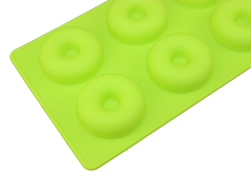Tifan 6-Cavity Savarin Silicone Mold for Donut, Cake, Bread, Cupcake, Cheesecake, Cornbread, Muffin, Brownie,... N7