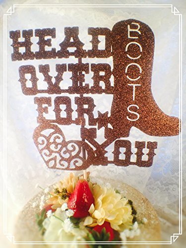 Head Over Boots For You Cake Topper N3