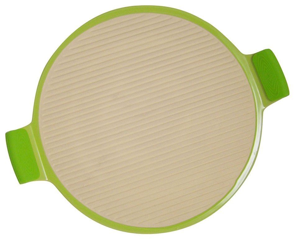 SuperStone / 14.25" Pizza Stone with Easy-Grip Silicone Handles