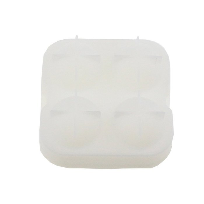 MAXGOODS Popular Silicone Round Ice Balls Freeze Maker Tray Four Large Sphere Molds Cube Mould N3