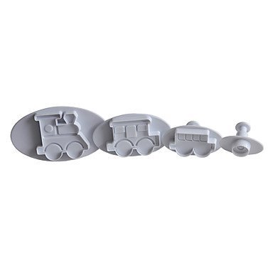 Y&XL&H 4 Pcs Vehicles Cookie Cutter Cupcake Pastry DIY Decorating Tools