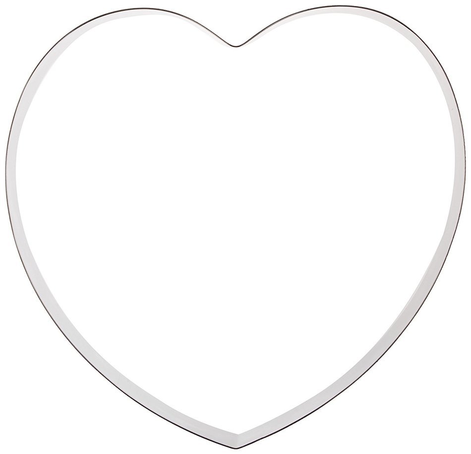 Fat Daddio's Stainless Steel Heart Cake and Pastry Ring, 5.625 Inch x 2 Inch N4