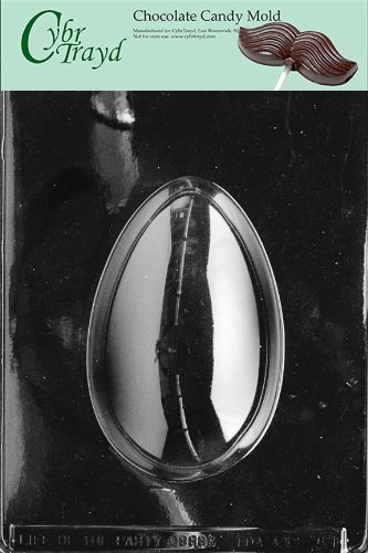 Cybrtrayd E151 1/2-Pound Egg Chocolate/Candy Mold with Exclusive Cybrtrayd Copyrighted Chocolate Molding Instructions