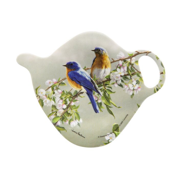 Ashdene Bluebirds Tea Bag Holder 2.9 by 3-3/4-Inch