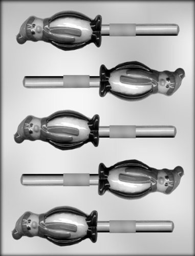 CK Products 3-Inch Penguin with Hat Sucker Chocolate Mold