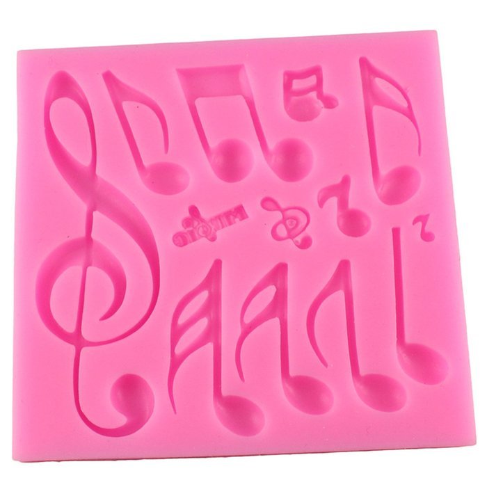 Mujaing Music Note Gumpaste Silicone Pastry Cake Molds