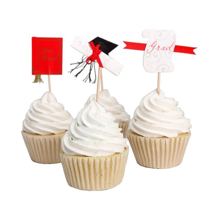 Tonnier - &hearts; Festival Series &hearts; - Christmas Set of 24 Pieces - Cake and Cupcake Toppers, Decoration N12