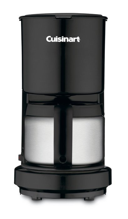 Cuisinart DCC-450BK 4-Cup Coffeemaker with Stainless-Steel Carafe, Black N5