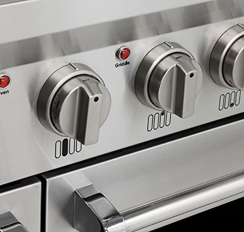 AGA APRO48DFSS 48" Professional Dual Fuel Range with RapidBake Convection, Stainless Steel N8