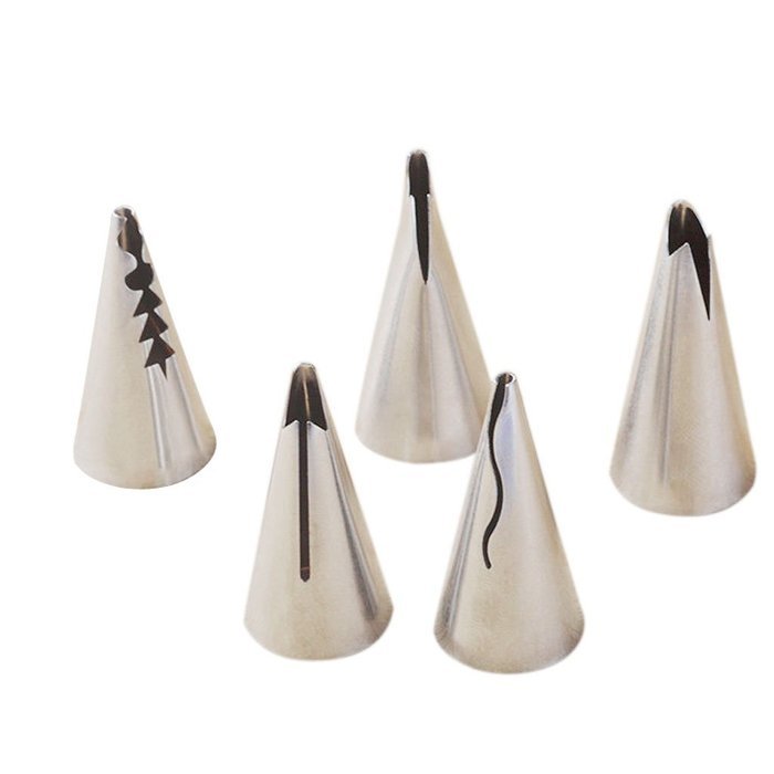 Set of 5pcs Russian Tulip Icing Piping Nozzles Tips Pastry Cake Decorating Baking Tools