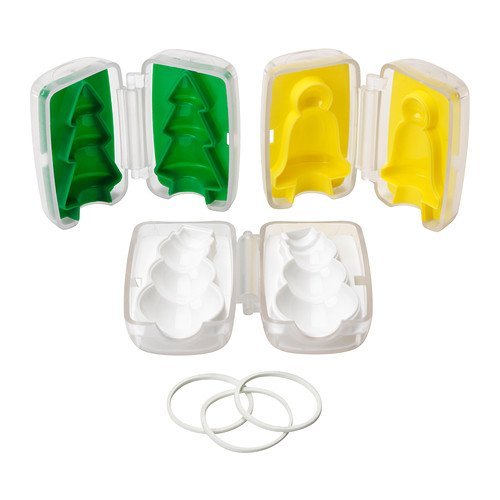 IKEA Chocolate / Marzipan Mold Set of 3 Designs VINTER 2016 403.251.39 N4