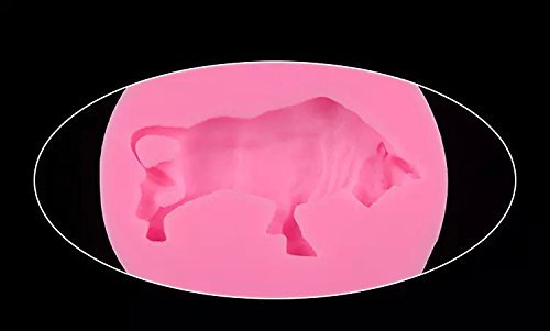 Topnew-Candy Cavity Silicone Chocolate Mold Candy and Gummy Moulds Bull H2196 N7
