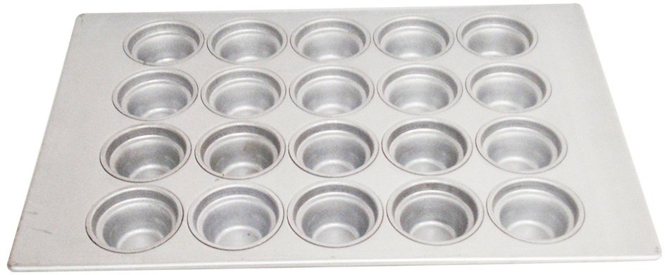 Magna Industries 15342 22-Gauge Aluminized Steel Crown Top Large Muffin Pan, 3-1/2" Diameter, 4 x 5 Cups Layout...