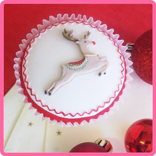 Prancing Reindeer Cup Cake Mold