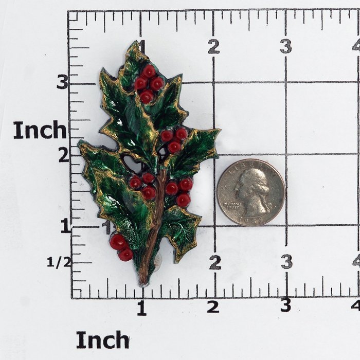 Holly Leaf Flexible Silicone Mold, Fondant, Candy, Chocolate, Food Safe, Polymer Clay, Resin Mold, Epoxy and so... N3