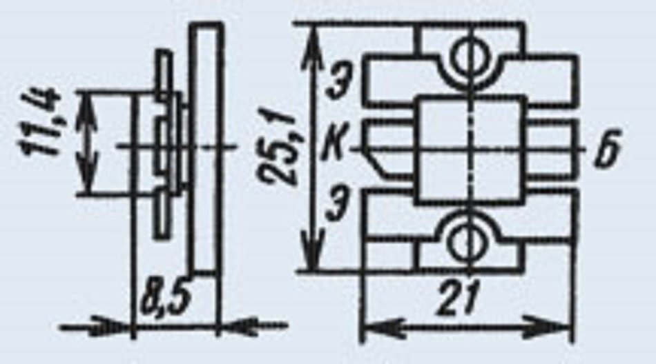 Transistor silicon 2T971A N-P-N USSR 1 pcs