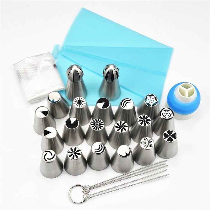 TANGCHU Russian Piping Tips Set Nozzle Cake Decoration Sphere Tips Icing Piping Tulip Cake Coupler Tool cake decorations... N2