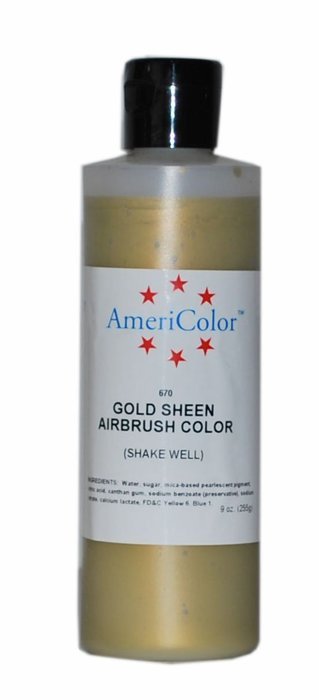 AmeriColor Amerimist Airbrush Color 9 Ounce, Silver Metallic Sheen N15