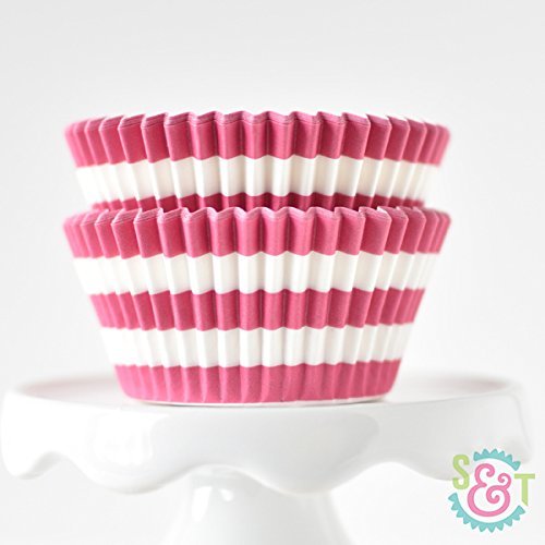 Rugby Stripe Navy BakeBright Greaseproof Cupcake Liners N2