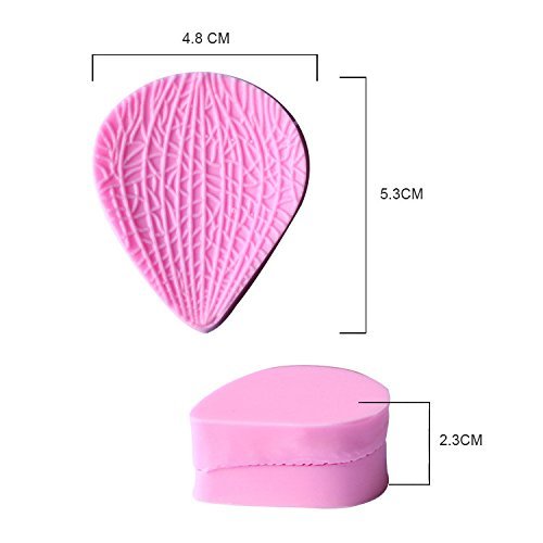 HT BAKEWARE | Leaf Shaped Press (Series 5) Silicone Mold (2 pieces) N3
