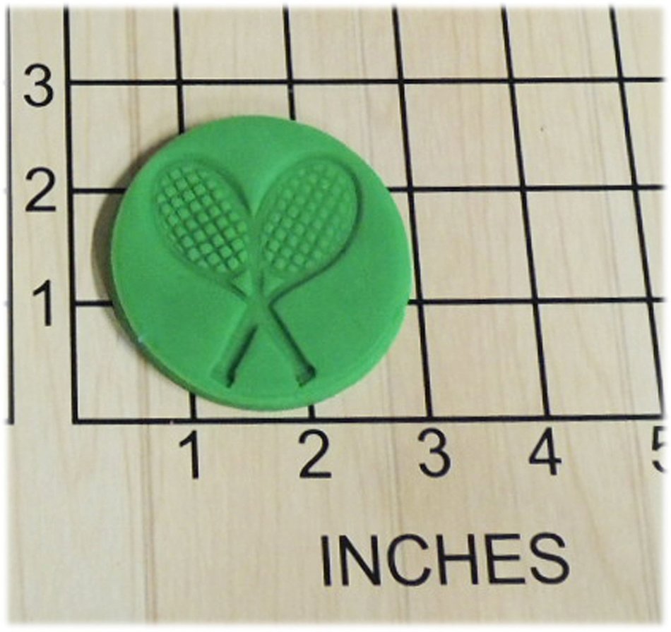 Tennis Rackets Fondant Cookie Cutter and Stamp #1329