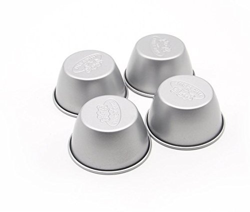 Astra shop Pack of 8 Individual Molds/ Chocolate Molten Pans/ Pudding Cups/ Raspberry Souffle Pot Pie Darioles... N2