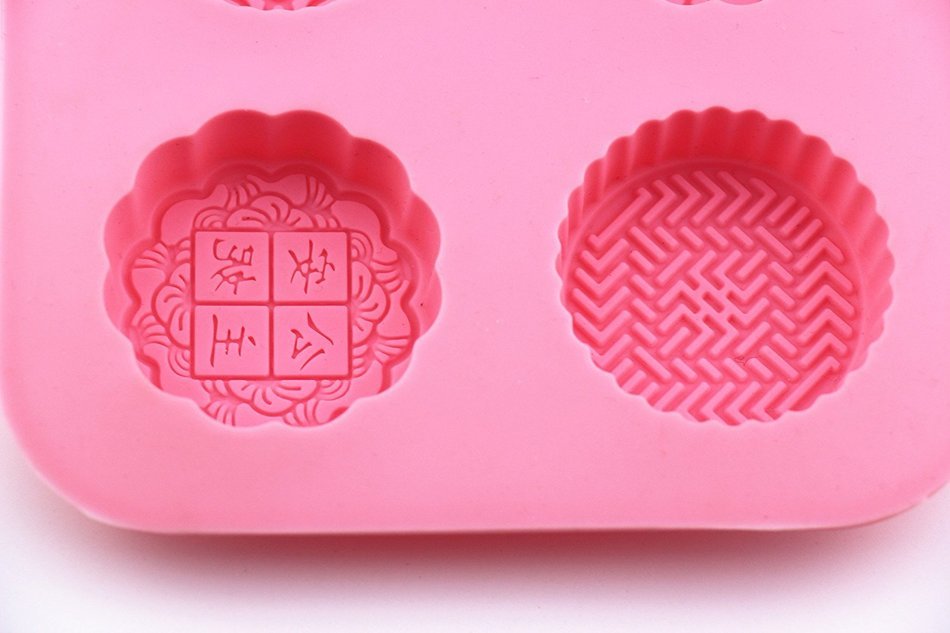 Cherryard 6-Cavity Silicone Mooncake Molds Cake Molds Handmade Soap Molds,Home Baking Molds N2
