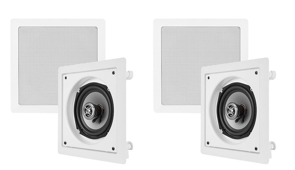 4) VM Audio 5.25" 100W 2-Way In-Wall Surround Speaker (Four) | VM-WS525-S