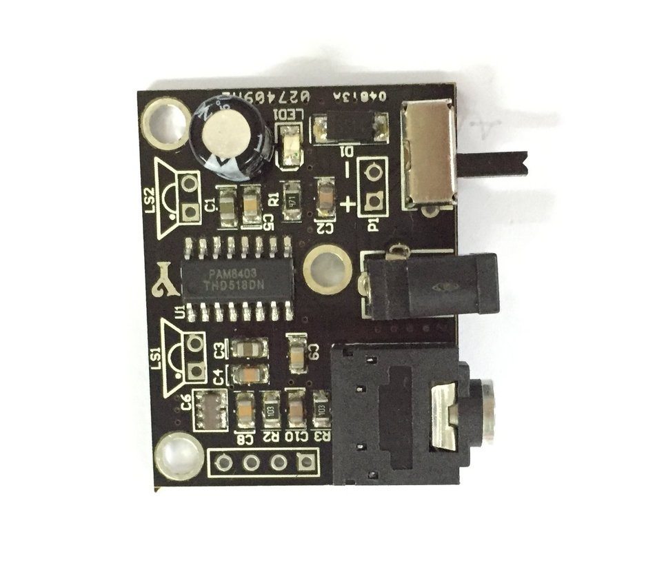 Qianson Mini DC 3.7V-5V PAM8403 Class D 3W + 3W 2.0 Channel Stereo Audio Power Amplifier Board 3W x2 Amp Module N2