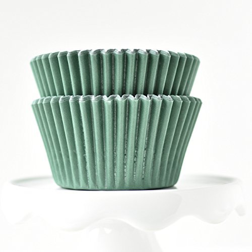 Solid Gray BakeBright Greaseproof Cupcake Liners N6