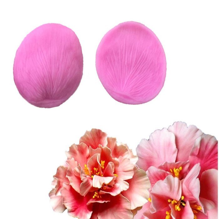 Witkey Peony Petal Shape Non Stick Silicone Molds Fondant Chocolate Molds Candy Molds Baking Cookie Moulds Soap...