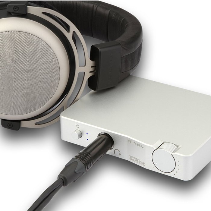 SMSL V2 32Bit/384KHz HiFi Headphone Amplifier + CM6631A ES9023 USB DAC Decoder (SILVER) N2