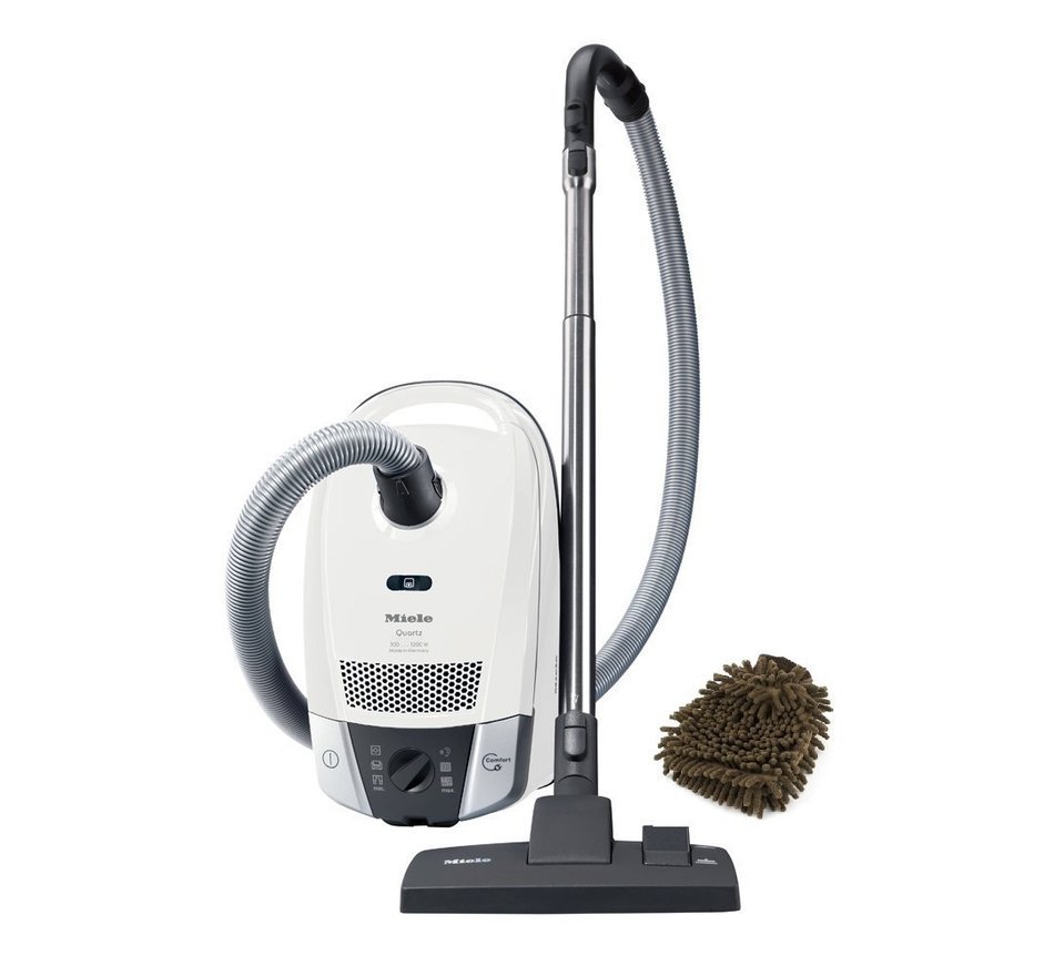 Miele C2 Quartz Compact Canister Vacuum Cleaner, Lotus White (Complete ...
