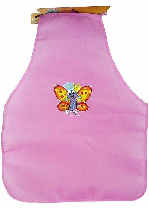 Kids Garden Apron (Butterfly on Dark Pink) N3