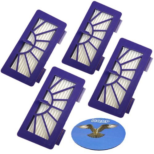 HQRP 4-Pack Filters for Neato XV-21 / XV Signature Pro / XV-11 / XV-12 / XV-15 Robotic Vacuums, Neato Pet & Allergy... N2