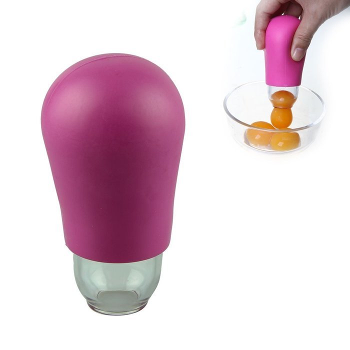Voberry&reg;New Arrival Vitellus Egg Separator silicone Mold Egg Yolk Gel Dividers N2