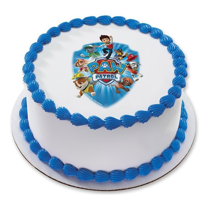 Paw Patrol 7.5" Round Edible Cake Topper (Each) - Party Supplies