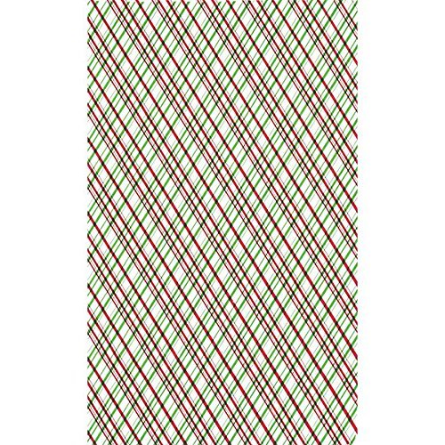 William Plaid Red & Green Cocoa Butter Chocolate Transfer Sheet by GSA N2
