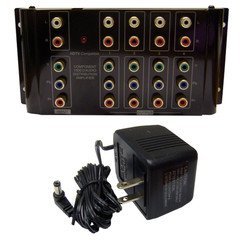 QualConnectTM Component Video and Audio RCA Distribution Amplifier/Splitter, 4 Way